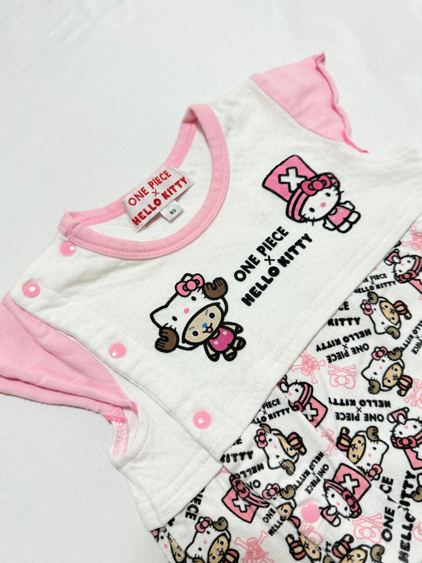 Hello Kitty × ONE PIECE Coverall & Hat Set 12-18m
