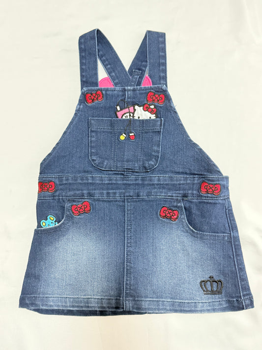 Hello Kitty Denim Jumper Skirt 18-24m