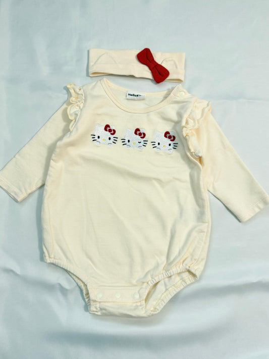 Hello Kitty Romper & Headband Set 6-9m