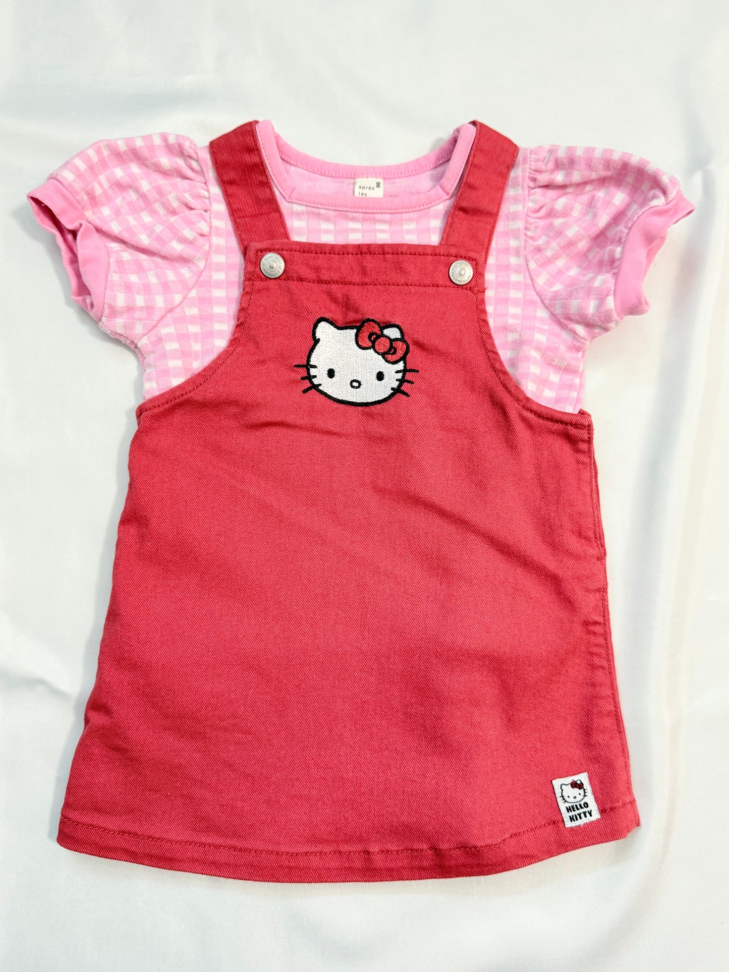 Hello Kitty Jumper Skirt & T-shirts Set 9-12m