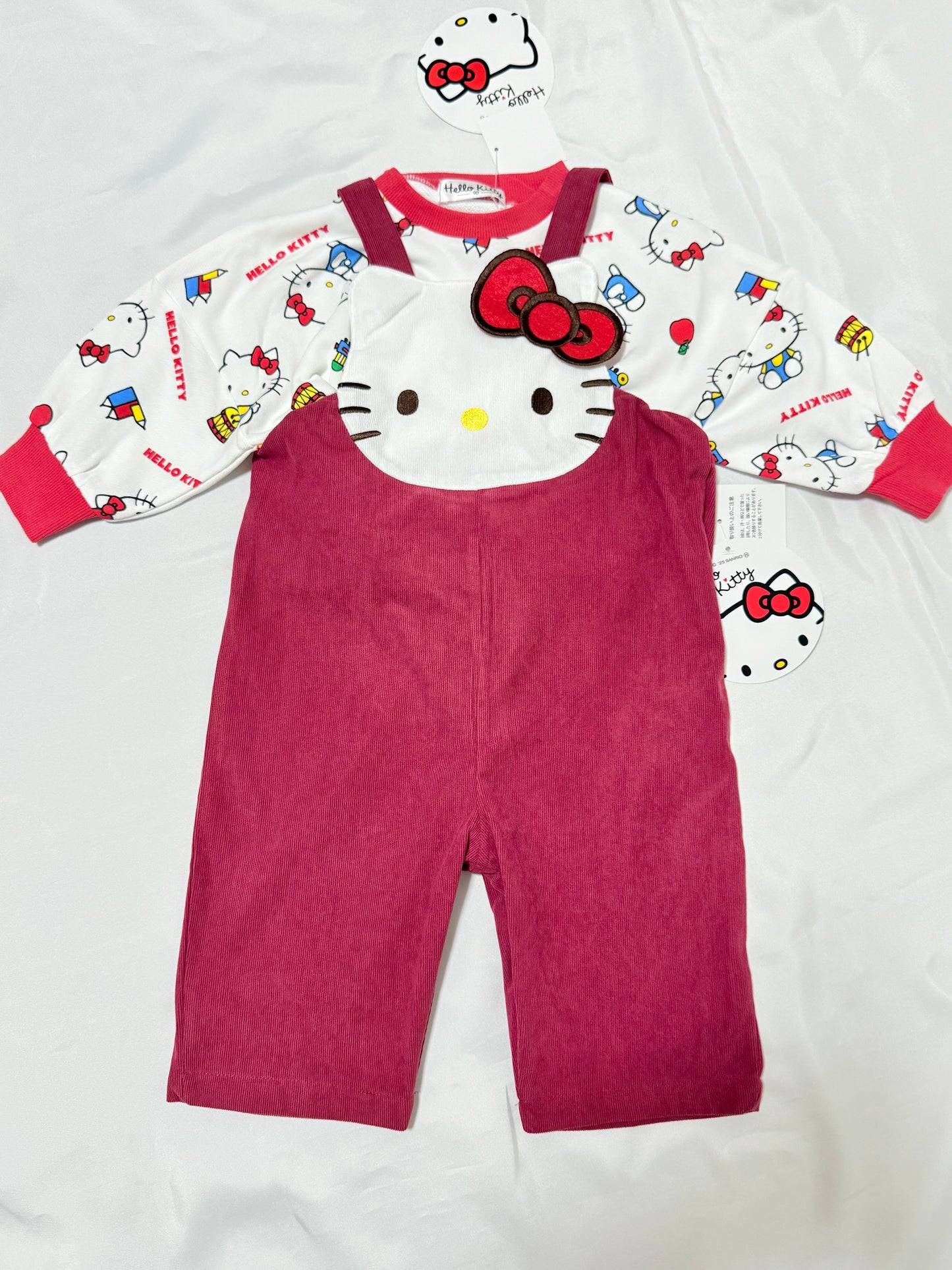 Hello Kitty Overall & Sweatshirts Set 18-24m