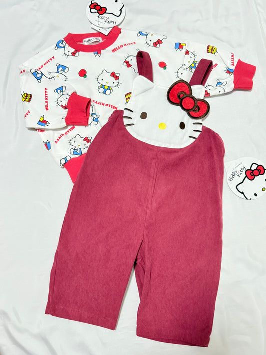 Hello Kitty Overall & Sweatshirts Set 18-24m