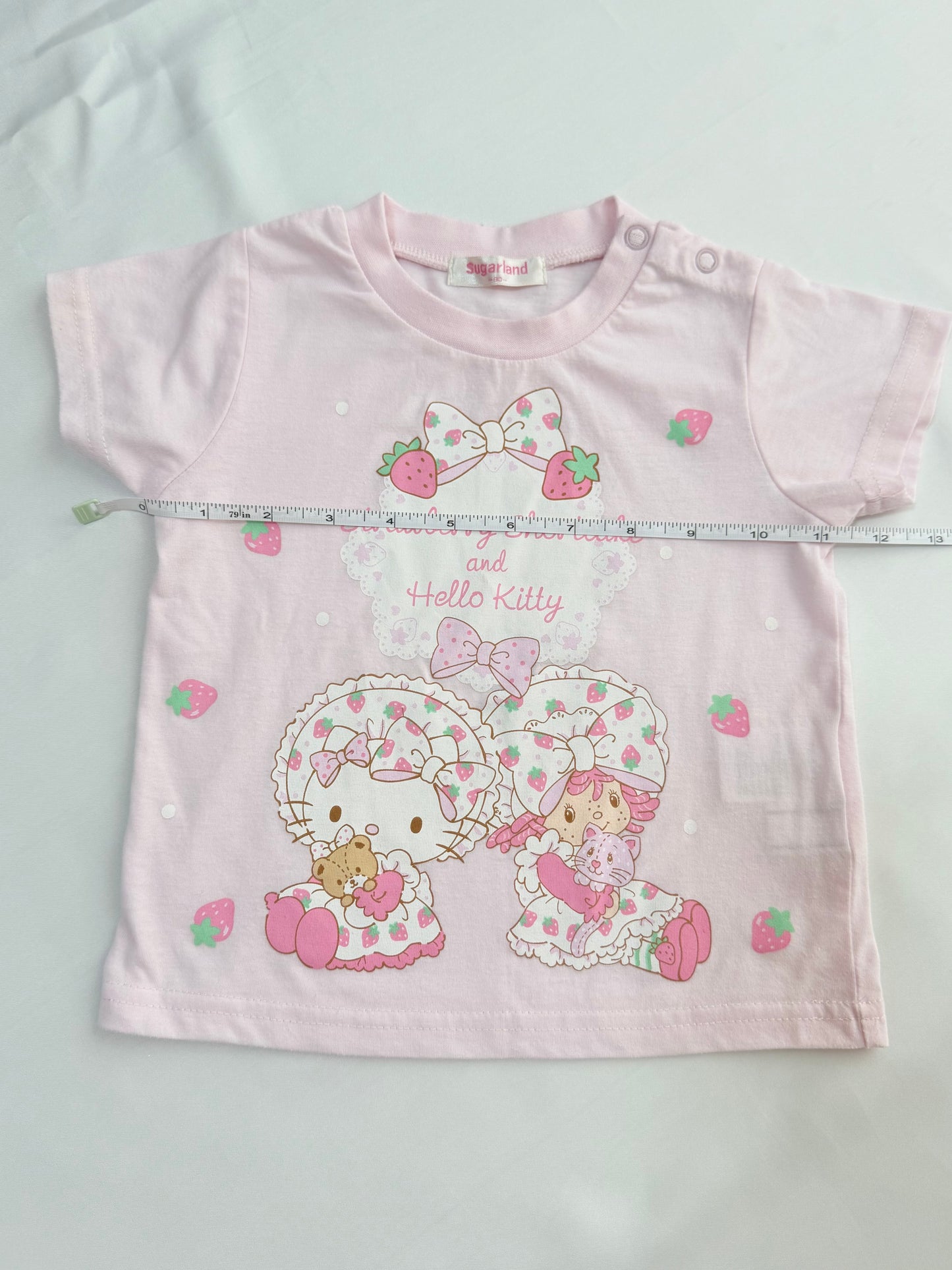 Hello Kitty × Strawberry Shortcake T-shirts 18-24m