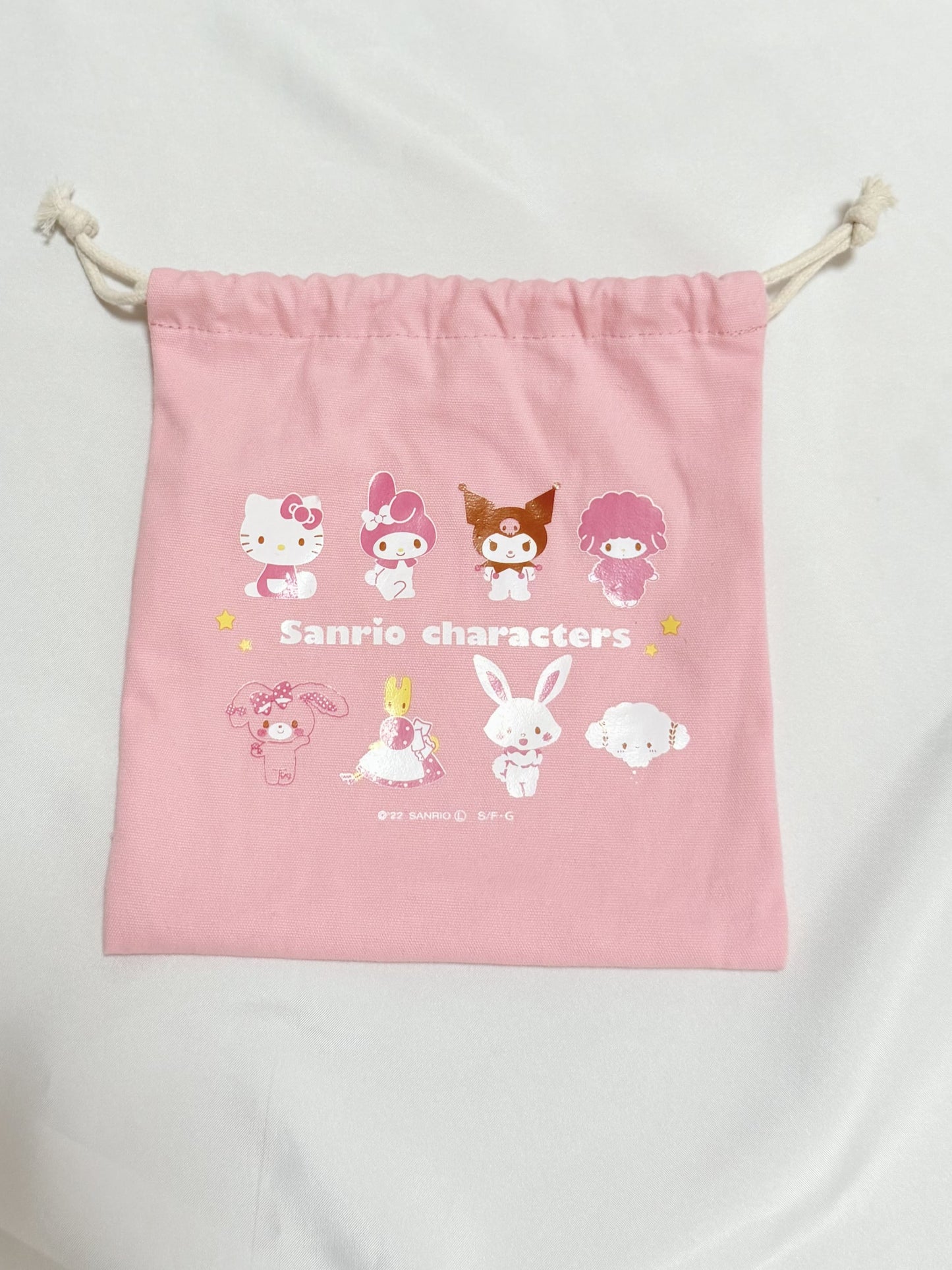 Sanrio Characters Wooden Blocks with Drawstring Bag