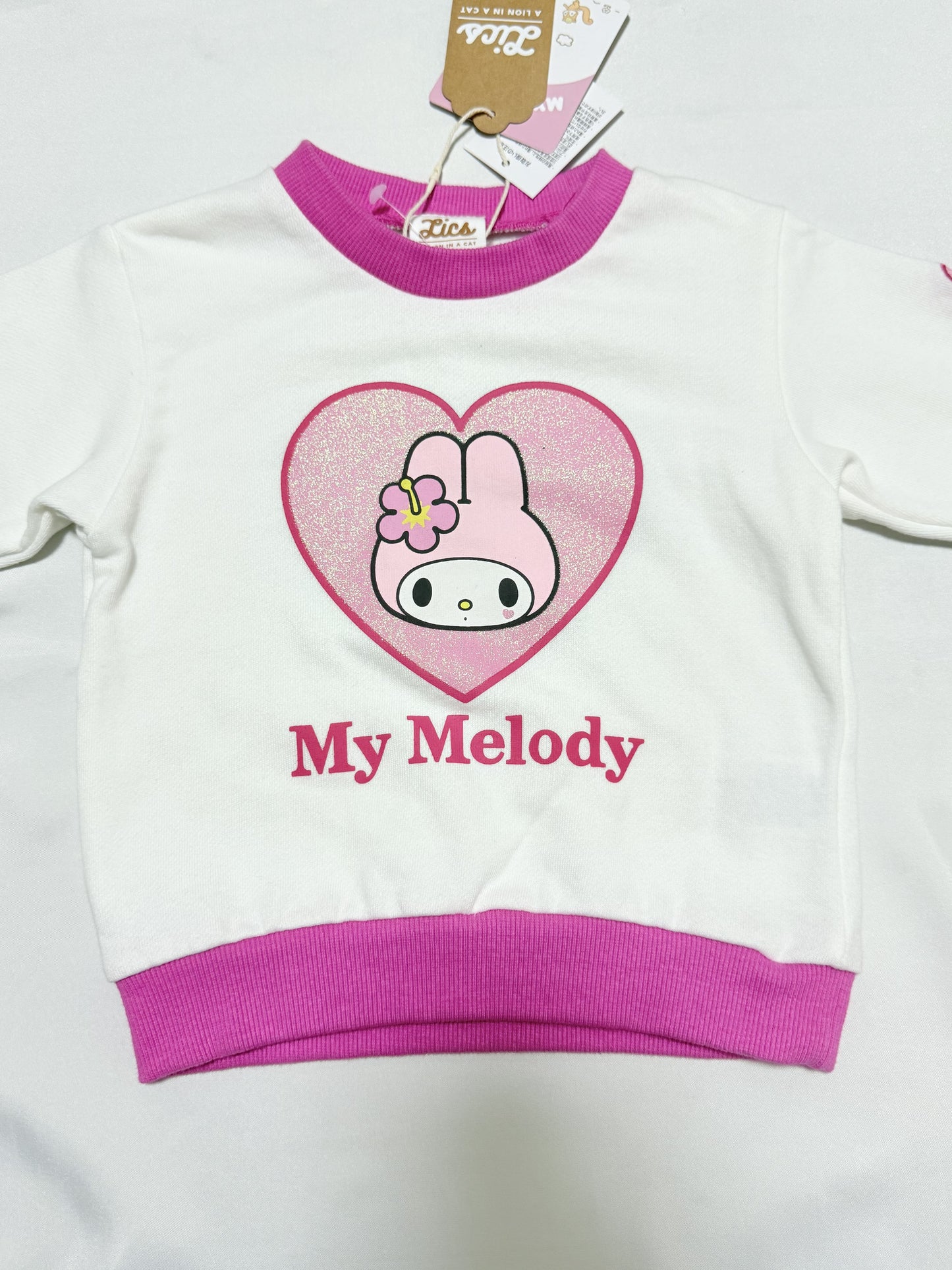 My Melody Long-sleeve Sweatshirts 18-24m Sanrio