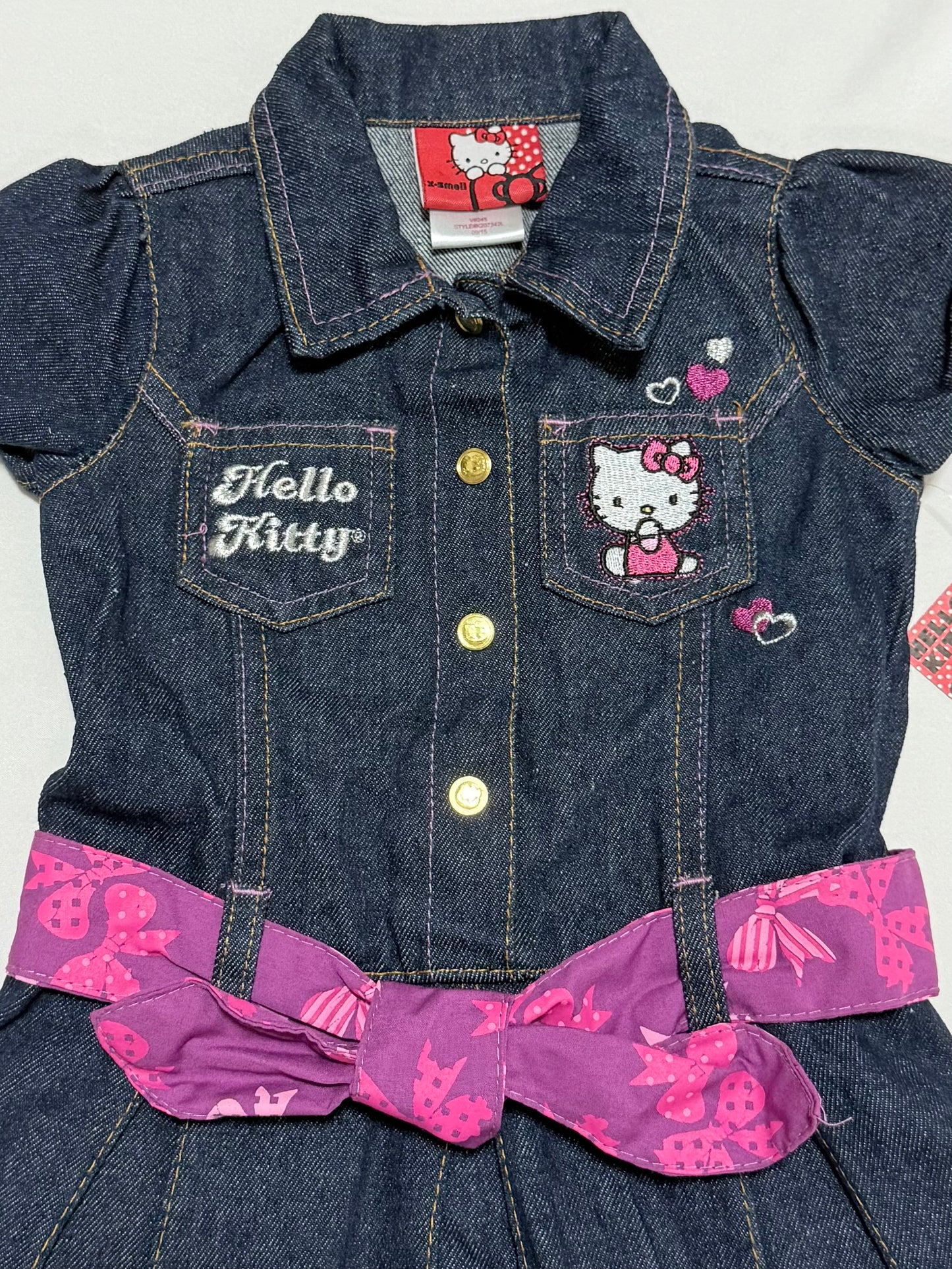 Hello Kitty Denim One-piece 2T