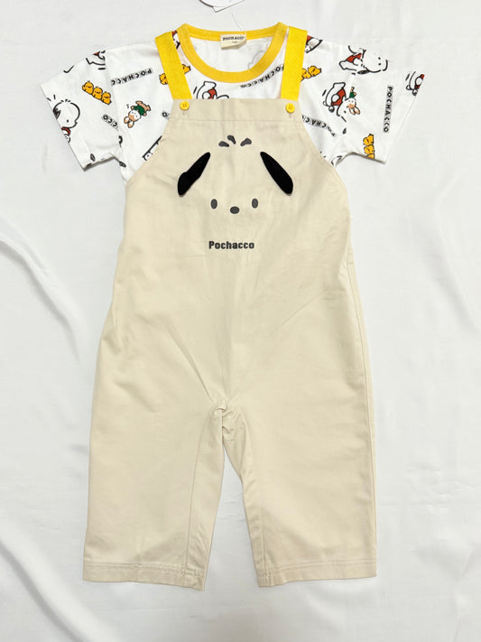 Pochacco Overall & T-shirts Set 3-4T