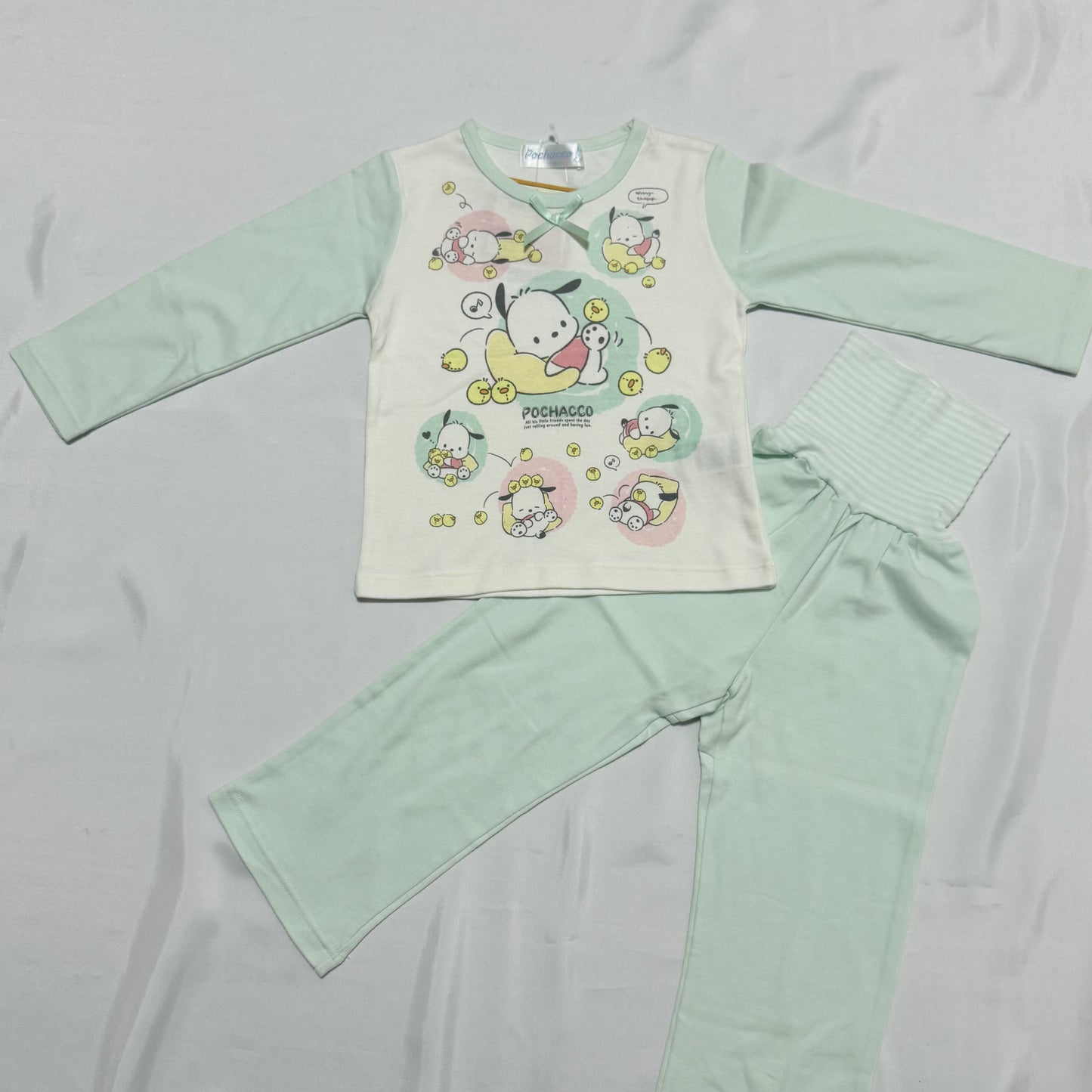 Pochacco Long-sleeve Pajama Set 3-4T Sanrio