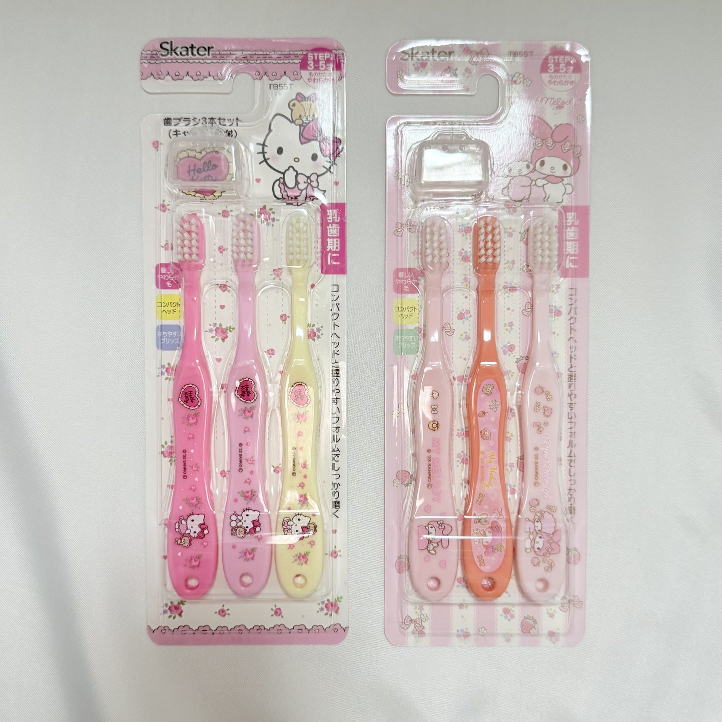 Sanrio Characters Toothbrush Set (3–5 Years, 3-Pack)
