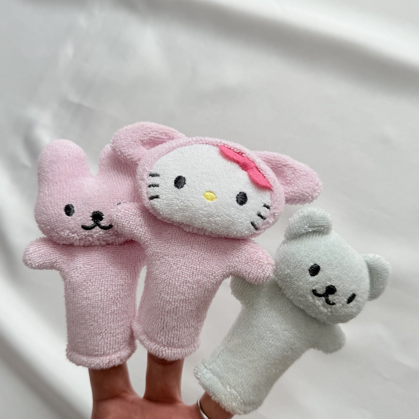 Hello Kitty Babies Towel Bib with Finger Puppets