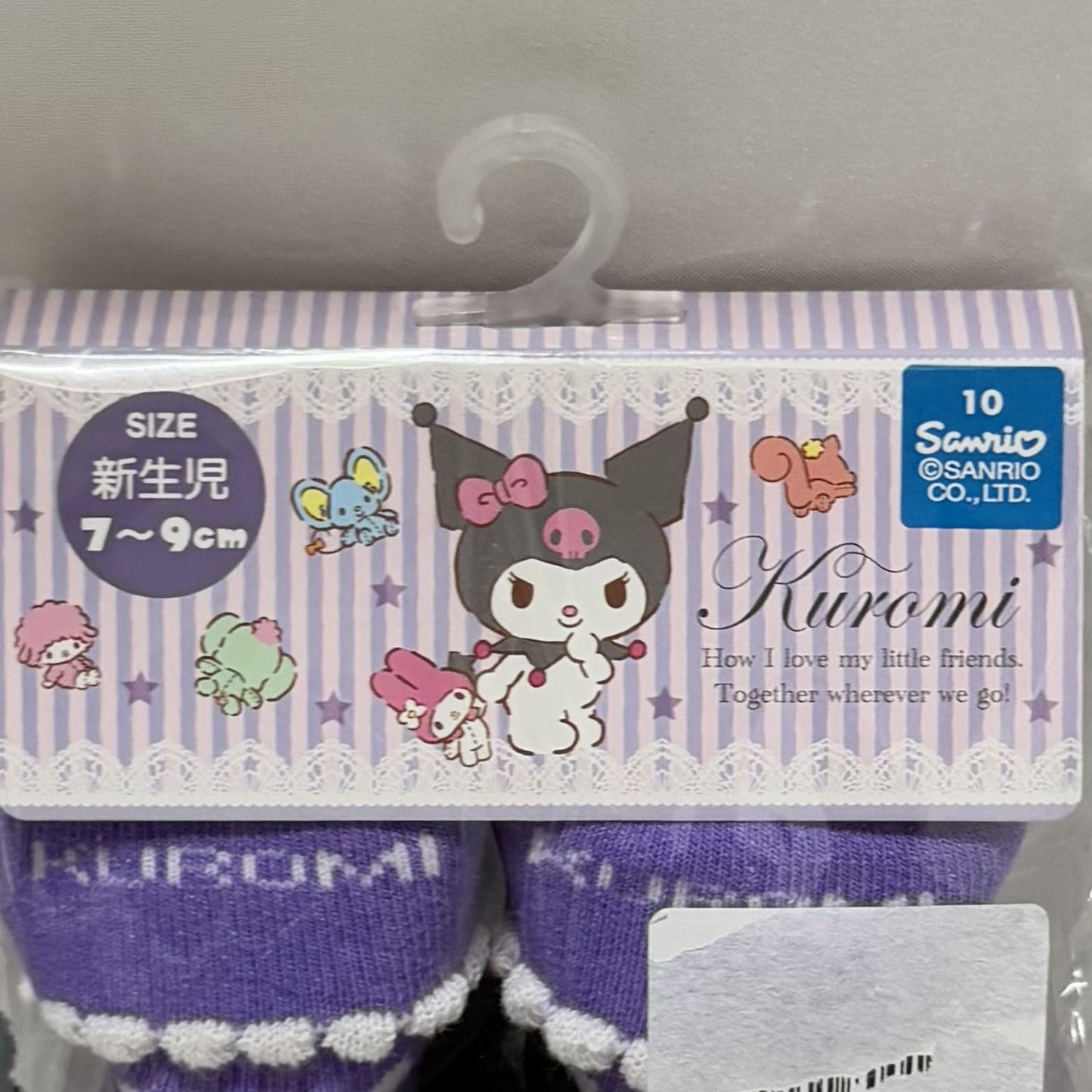 Kuromi Socks 0–3m Sanrio