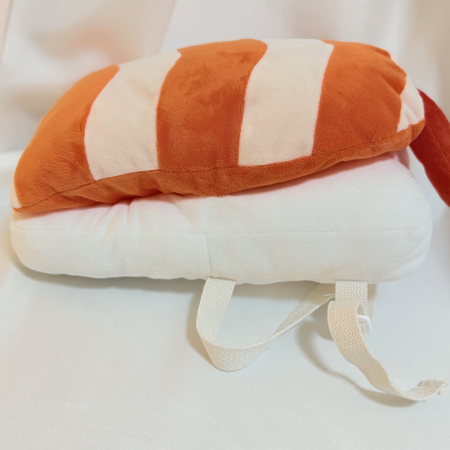 Left side view of baby red shrimp head protector