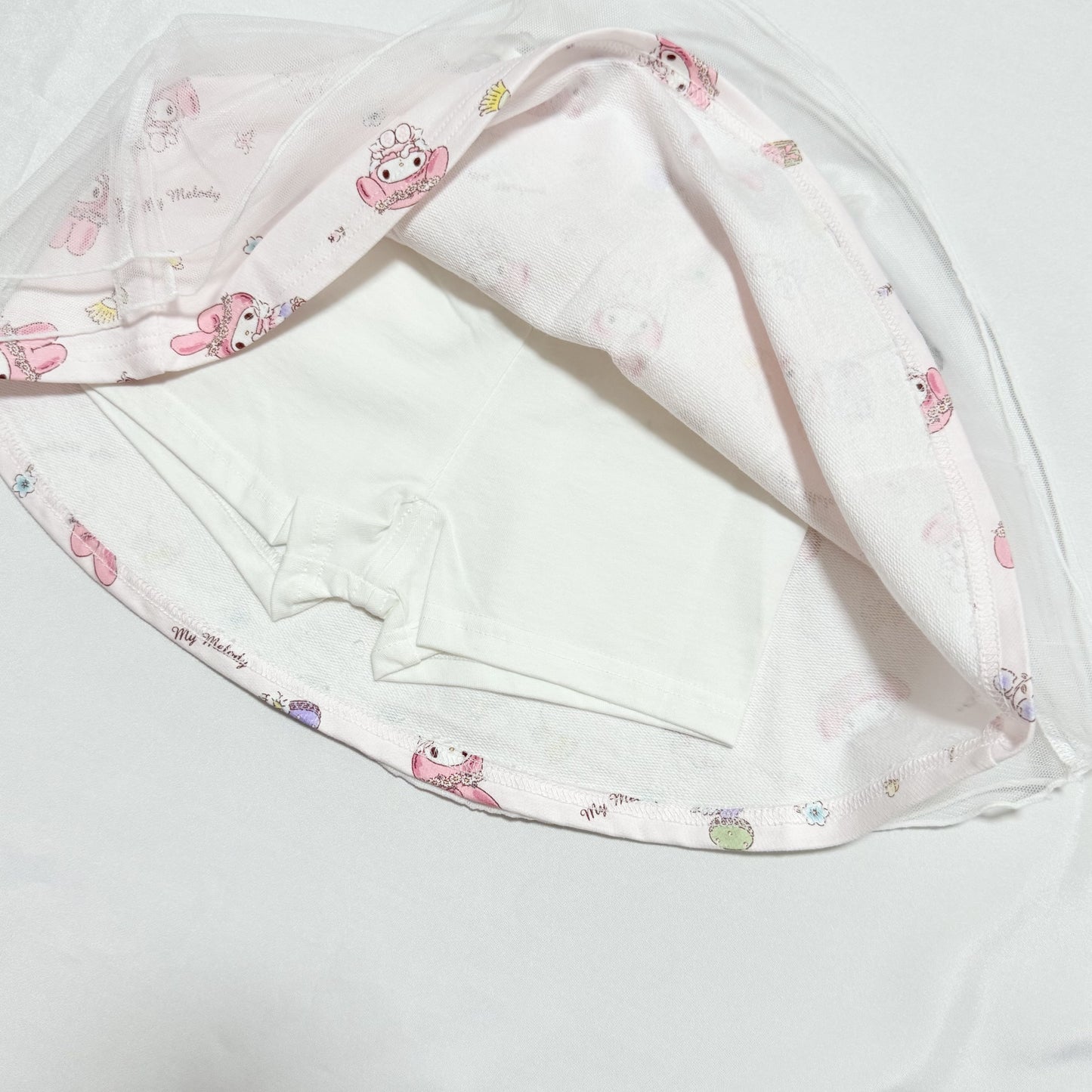 My Melody Sailor Collar T-Shirt & Tulle Skirt Skort Set 18-24m Sanrio