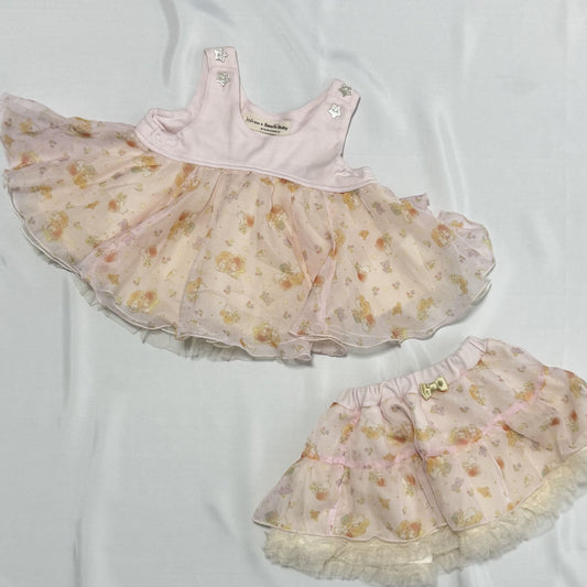 Little Twin Stars Chiffon Dress & Skirt 6-9m