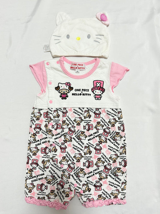Hello Kitty × ONE PIECE Coverall & Hat Set 12-18m