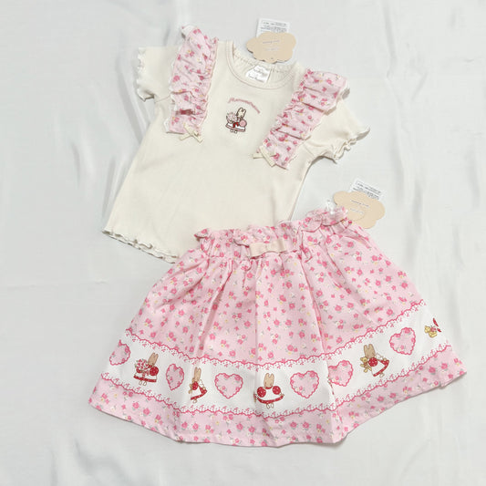 Marron Cream Top & Skort Set 2-3T Sanrio
