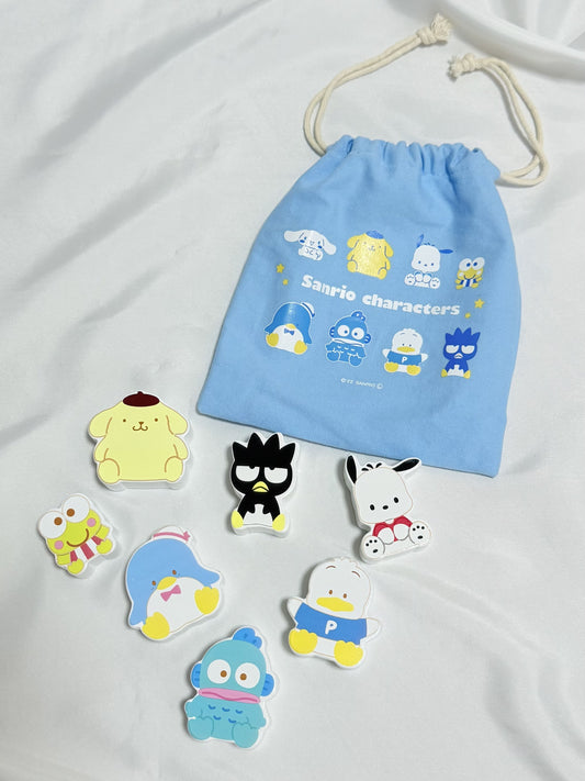 Sanrio Characters Wooden Blocks with Drawstring Bag