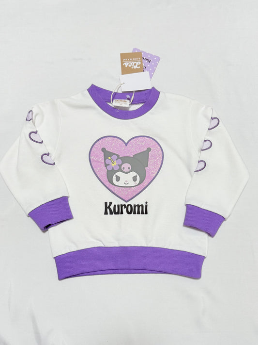 Kuromi Long-sleeve Sweatshirts 18-24m Sanrio