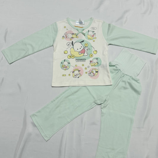 Pochacco Long-sleeve Pajama Set 3-4T Sanrio