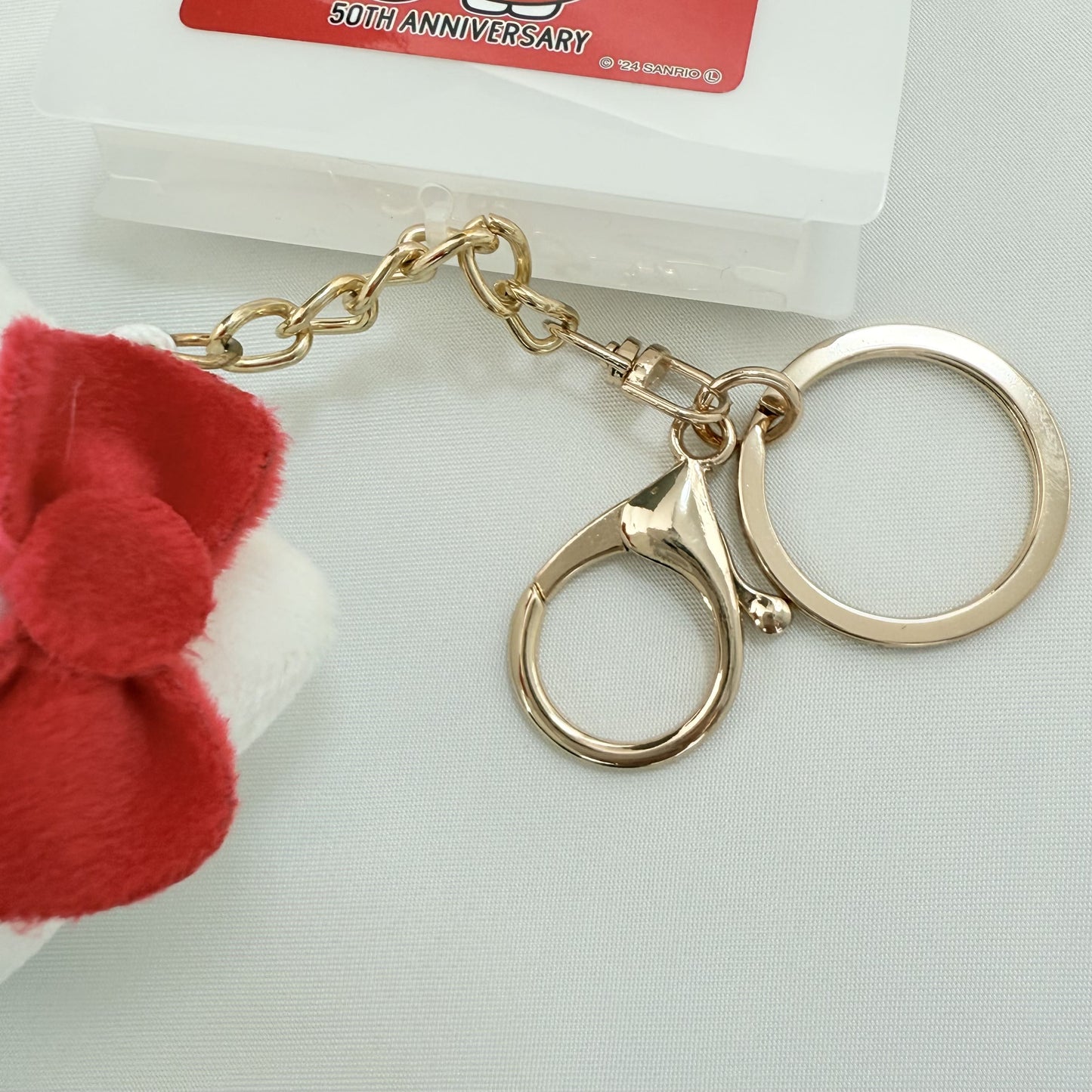 Hello Kitty 50th Anniversary Plush Keychain Sanrio