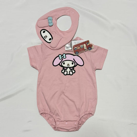 My Melody Romper & Bib Set 12-18m Sanrio