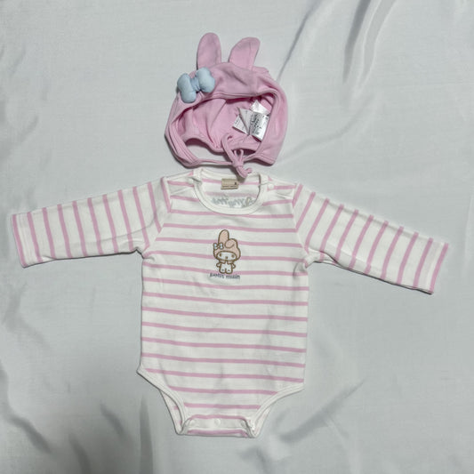 My Melody Romper & Bonnet Set 12-18m Sanrio