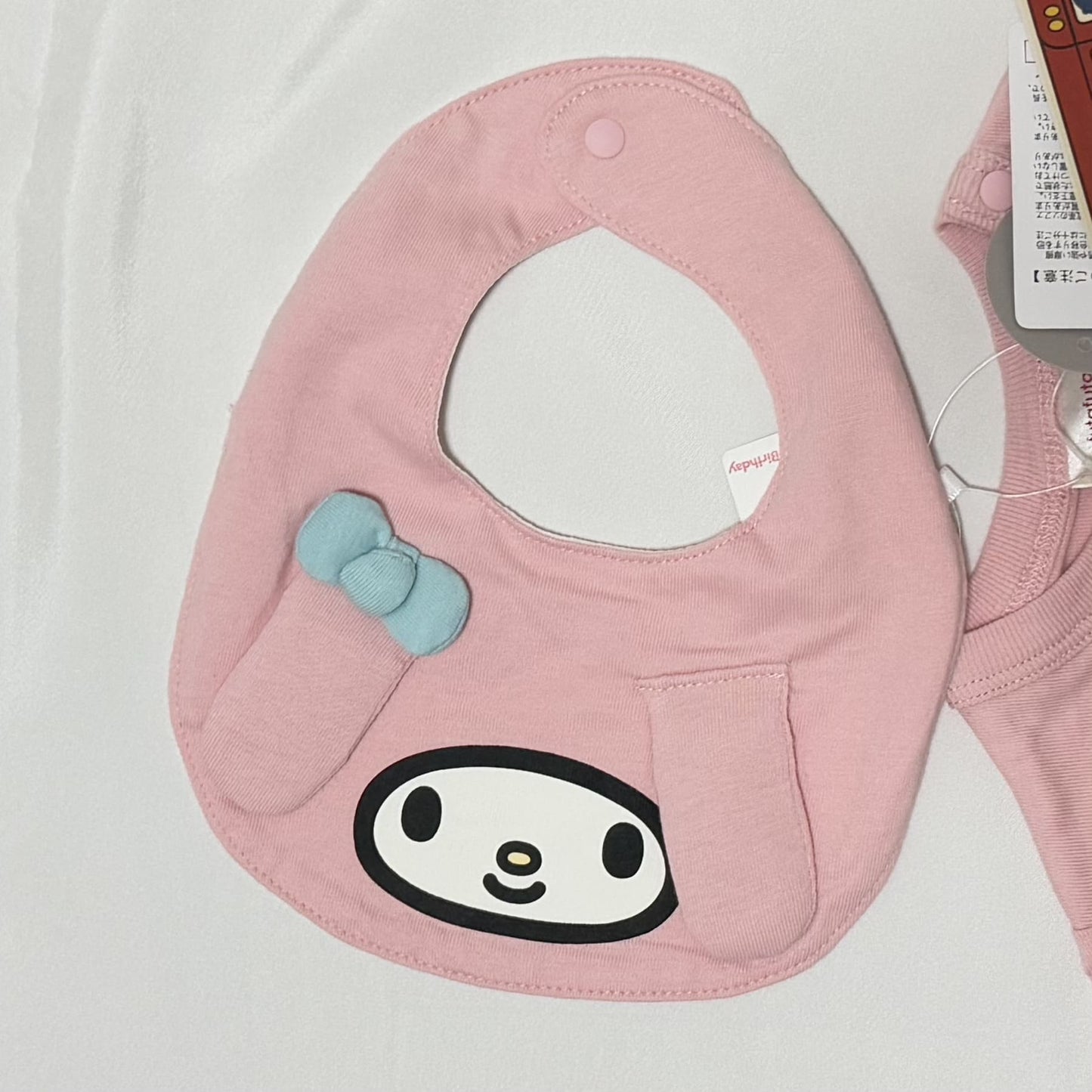 My Melody Romper & Bib Set 12-18m Sanrio
