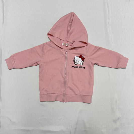Hello Kitty Zip-up Hooded Sweatshirt 12-18m Sanrio