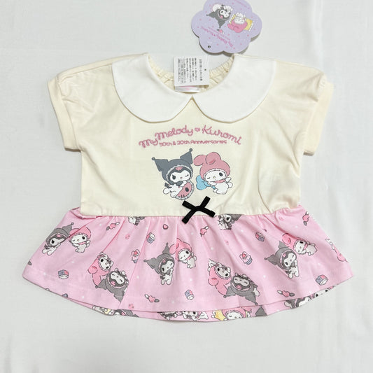 My Melody & Kuromi Short-sleeve T-shorts 18-24m Sanrio
