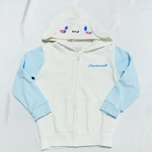Cinnamoroll Hooded Zip-up Sweatshirts 4-5T Sanrio